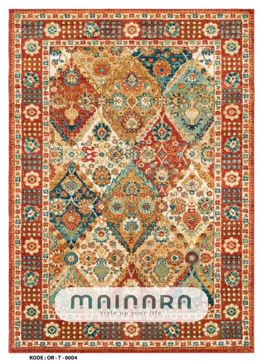 Karpet Tradisional (OR-T-0004) - Orange,Red