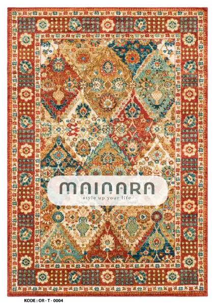 Karpet Tradisional (OR-T-0004) - Orange,Red