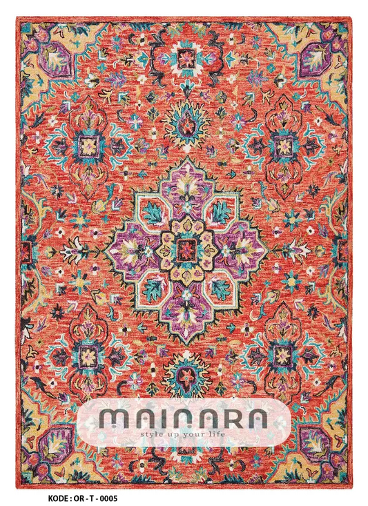 Karpet Tradisional (OR-T-0005) - Orange