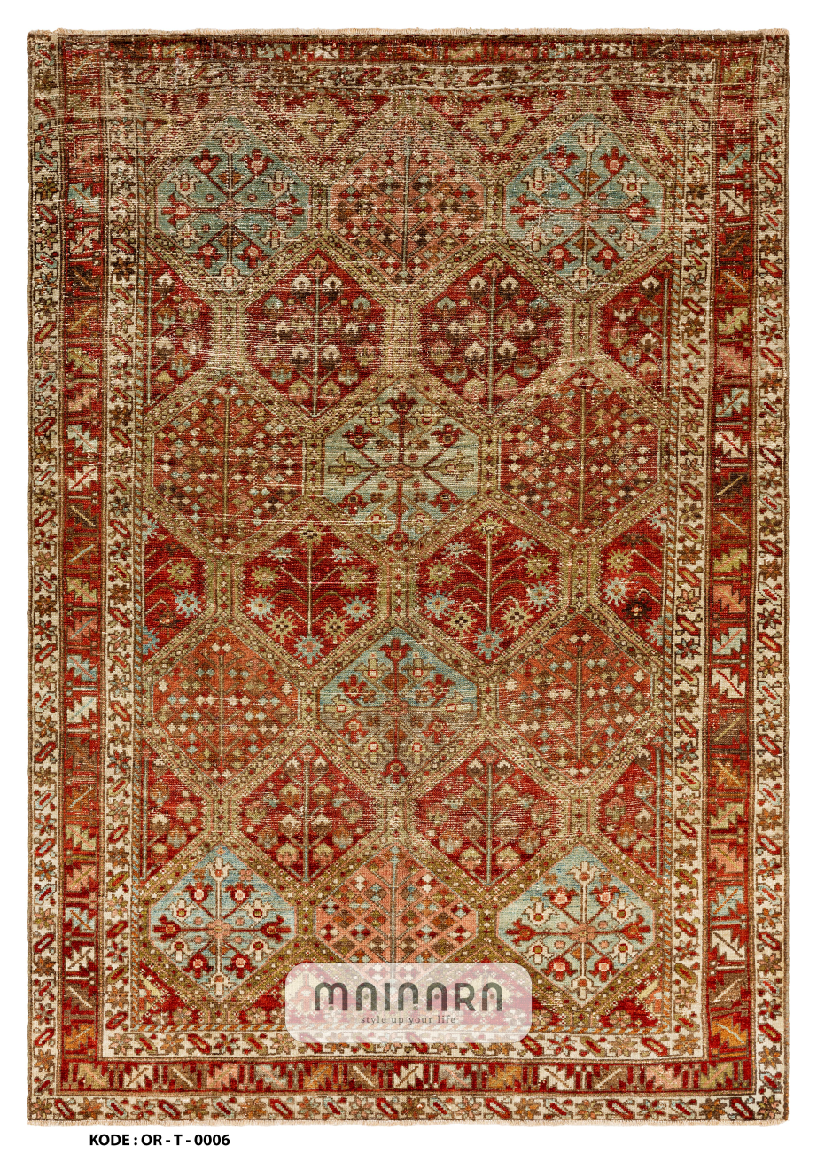 Karpet Tradisional (OR-T-0006) - Orange,Red