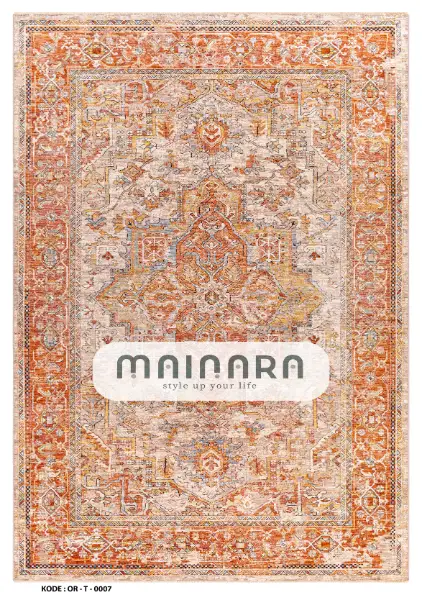 Karpet Tradisional (OR-T-0007) - Orange