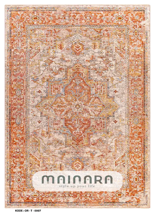 Karpet Tradisional (OR-T-0007) - Orange