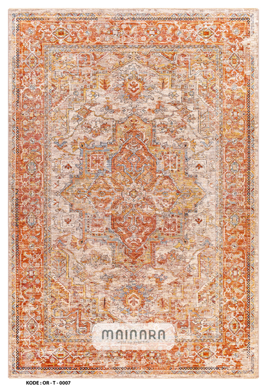 Karpet Tradisional (OR-T-0007) - Orange