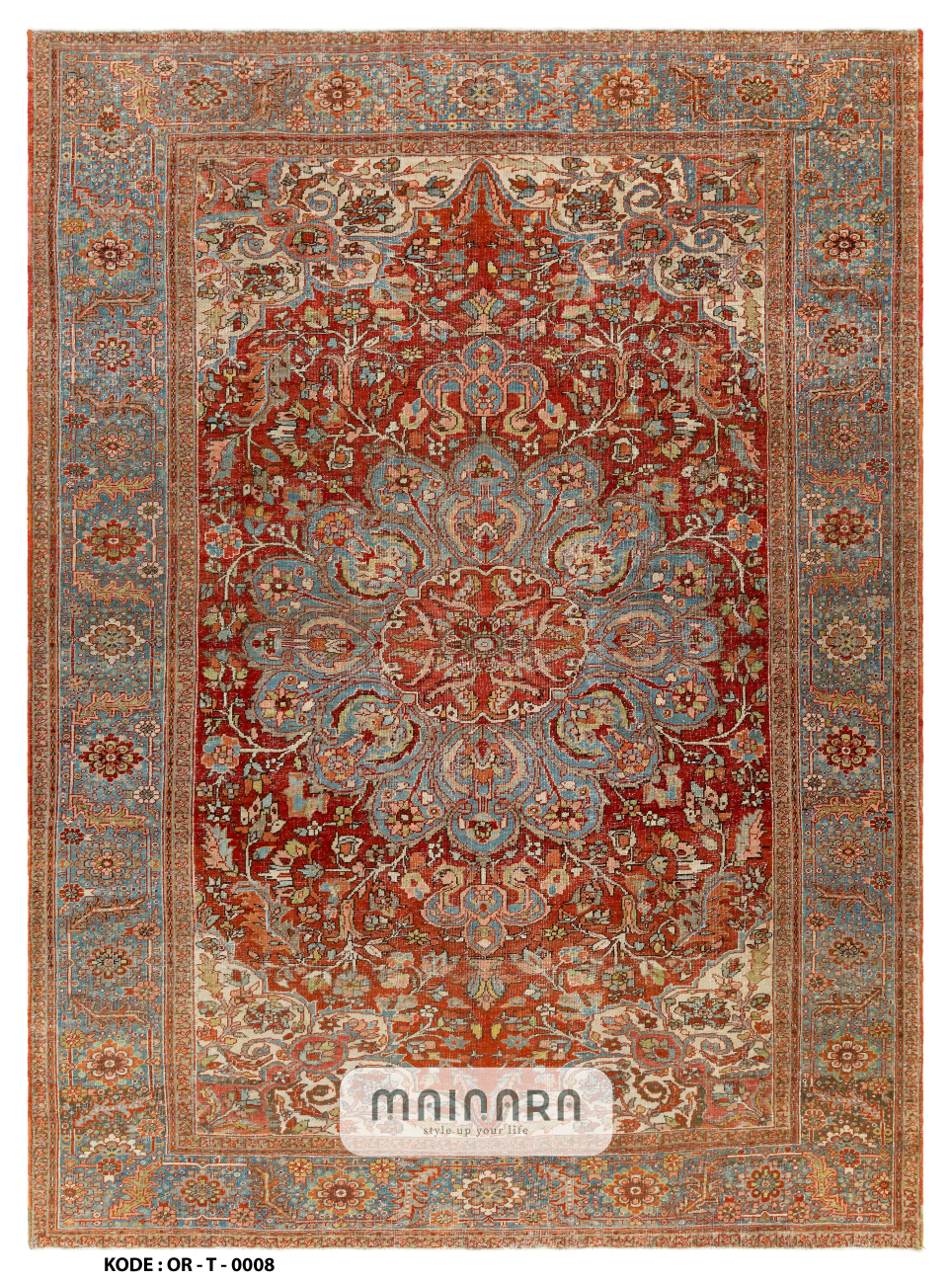 Karpet Tradisional (OR-T-0008) - Orange,Red