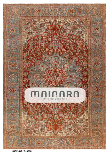 Karpet Tradisional (OR-T-0008) - Orange,Red