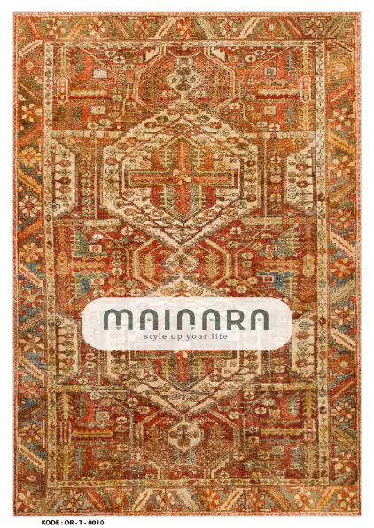 Karpet Tradisional (OR-T-0010) - Orange