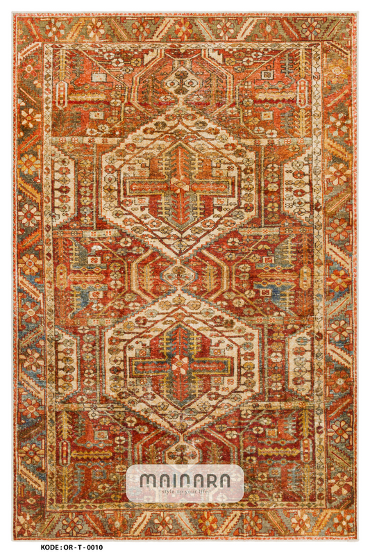 Karpet Tradisional (OR-T-0010) - Orange