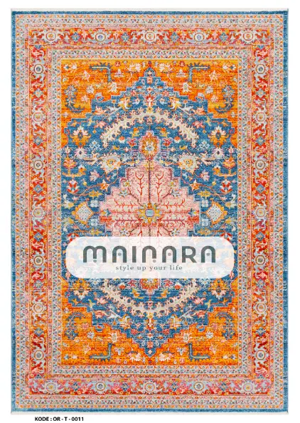 Karpet Tradisional (OR-T-0011) - Orange
