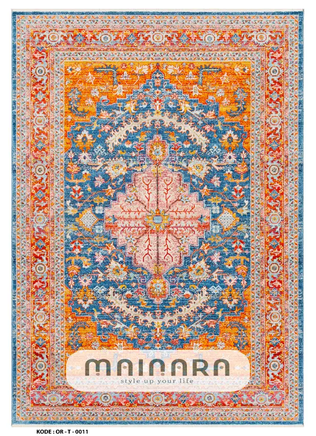 Karpet Tradisional (OR-T-0011) - Orange