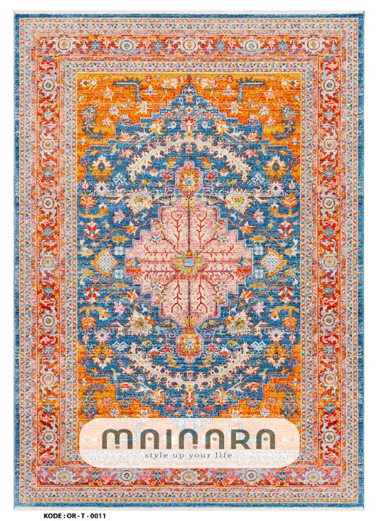 Karpet Tradisional (OR-T-0011) - Orange
