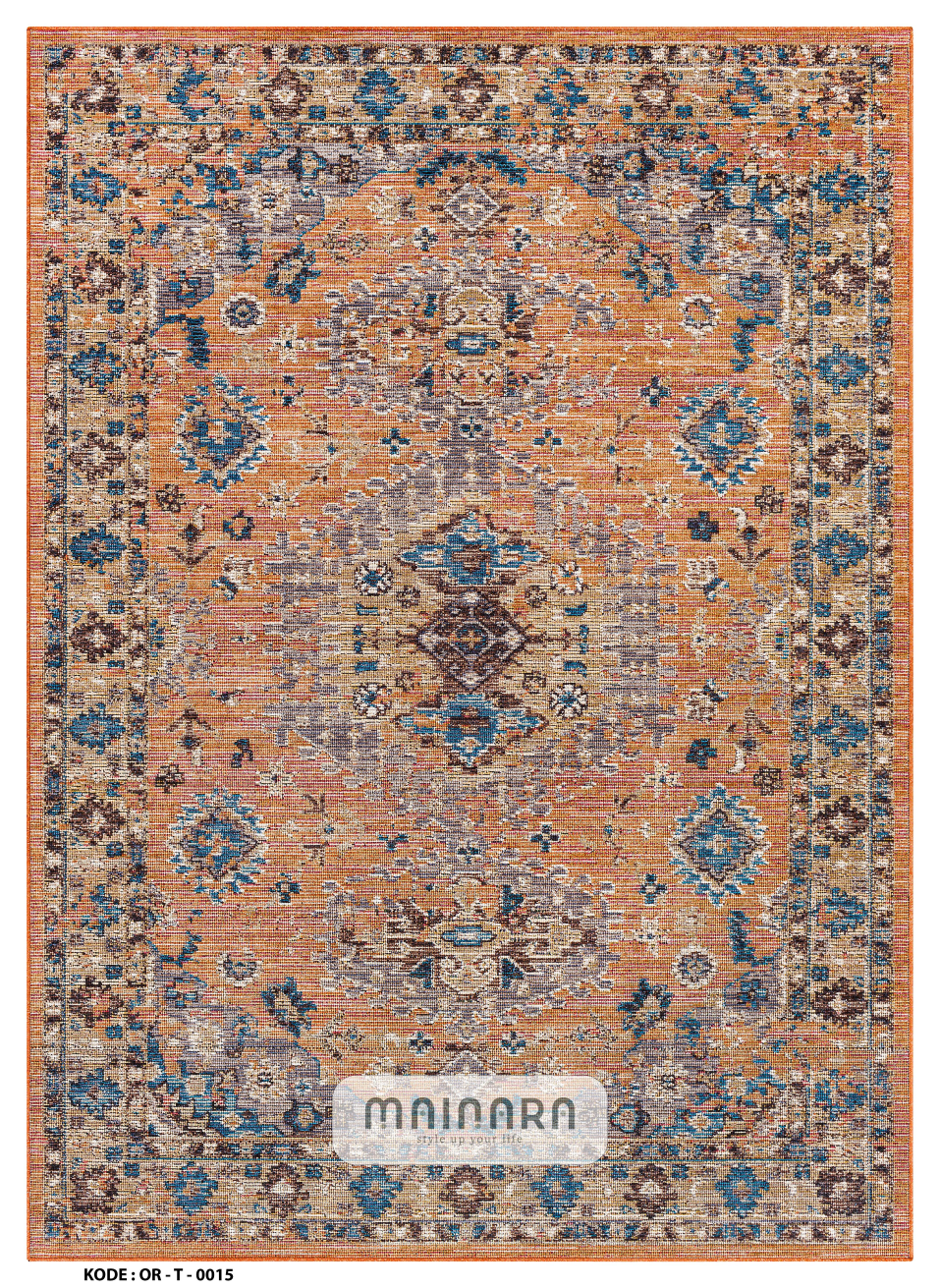 Karpet Tradisional (OR-T-0015) - Orange