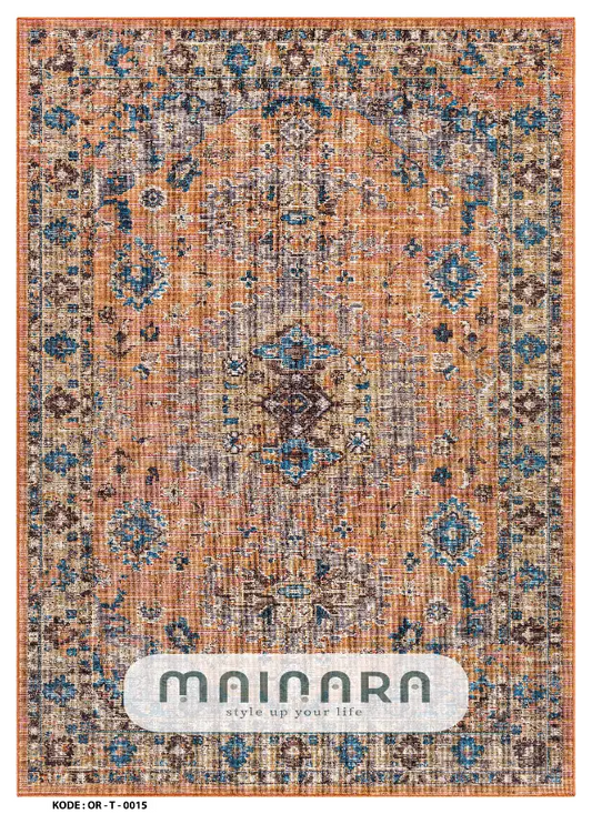 Karpet Tradisional (OR-T-0015) - Orange
