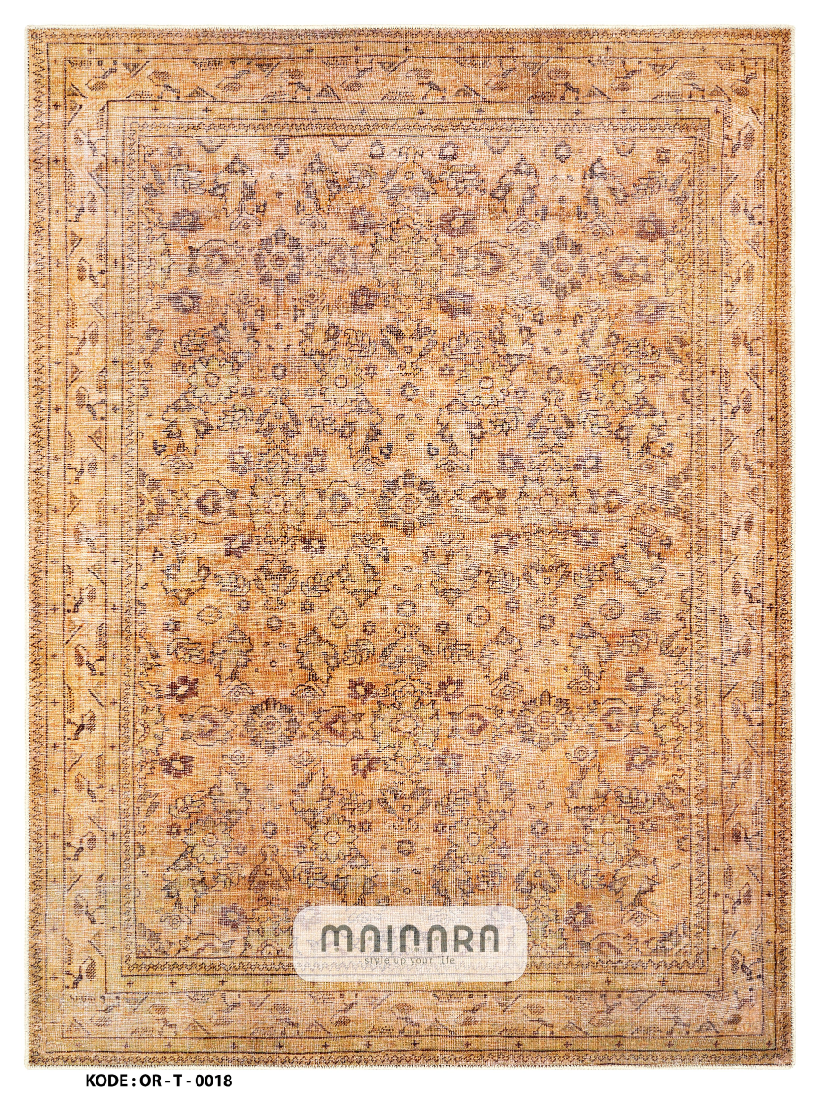 Karpet Tradisional (OR-T-0018) - Orange