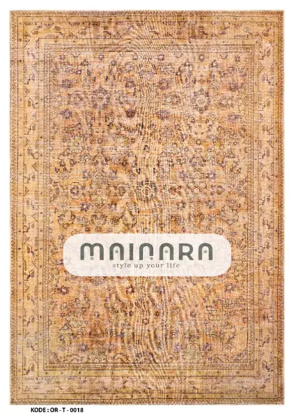 Karpet Tradisional (OR-T-0018) - Orange