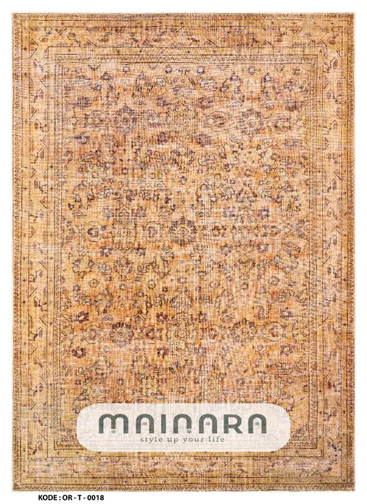 Karpet Tradisional (OR-T-0018) - Orange