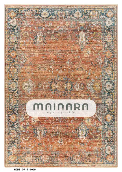 Karpet Tradisional (OR-T-0020) - Orange