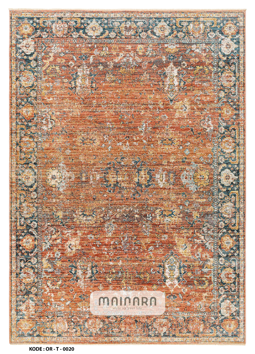 Karpet Tradisional (OR-T-0020) - Orange