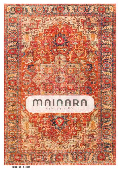 Karpet Tradisional (OR-T-0021) Orange,Red