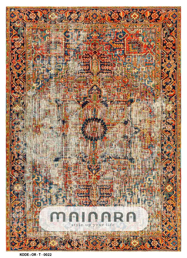 Karpet Tradisional (OR-T-0022) - Orange