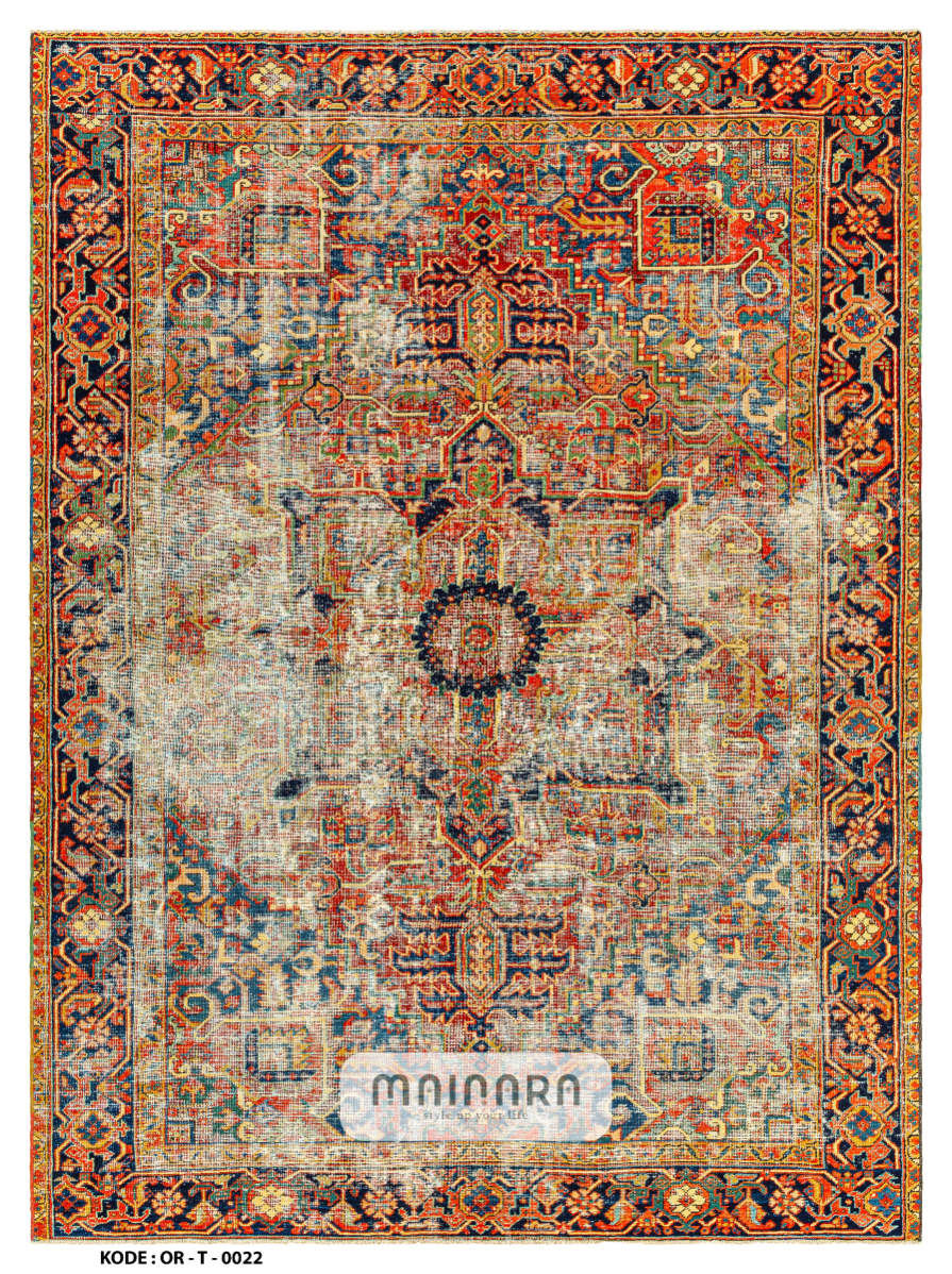 Karpet Tradisional (OR-T-0022) - Orange