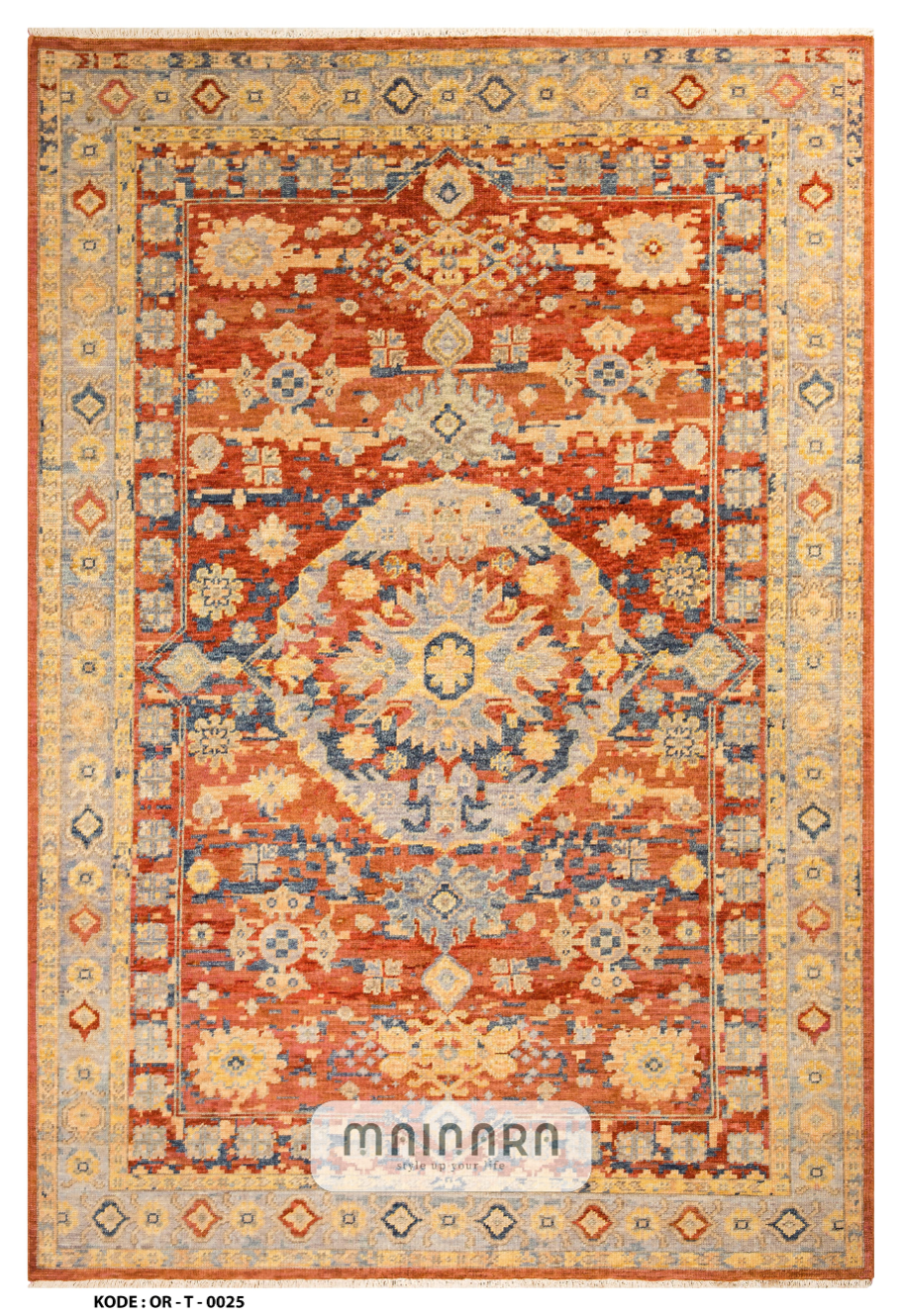 Karpet Tradisional (OR-T-0025) - Orange,Yellow,Gold