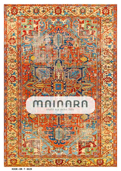 Karpet Tradisional (OR-T-0029) - Orange