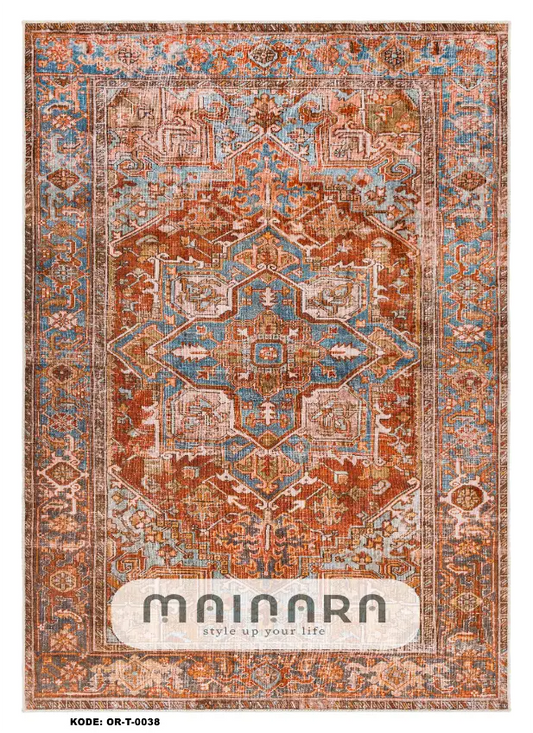 Karpet Tradisional (OR-T-0038) - Orange,Red