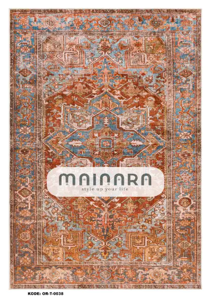 Karpet Tradisional (OR-T-0038) - Orange,Red