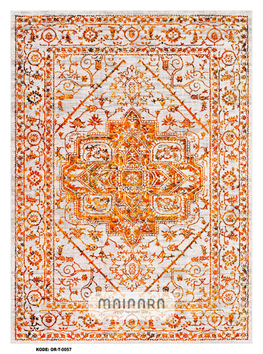 Karpet Tradisional (OR-T-0057) - Orange