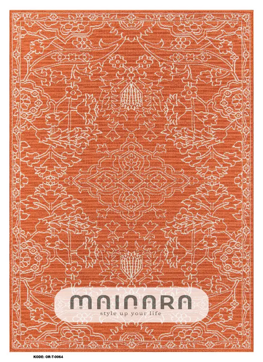 Karpet Tradisional (OR-T-0064) - Orange