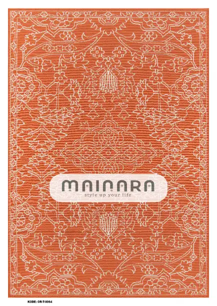 Karpet Tradisional (OR-T-0064) - Orange