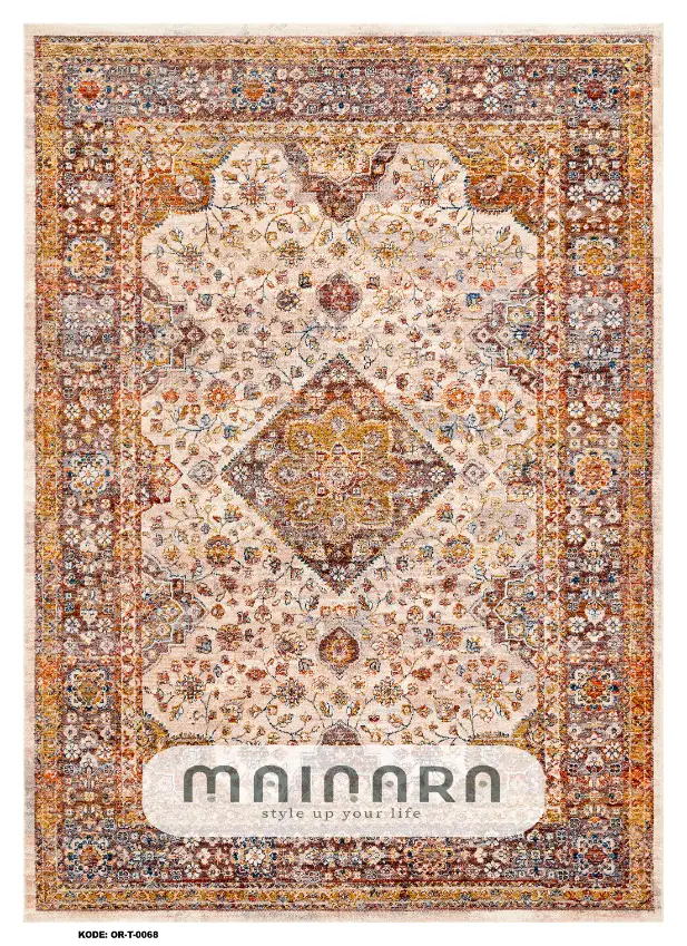 Karpet Tradisional (OR-T-0068) - Orange