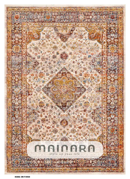 Karpet Tradisional (OR-T-0068) - Orange