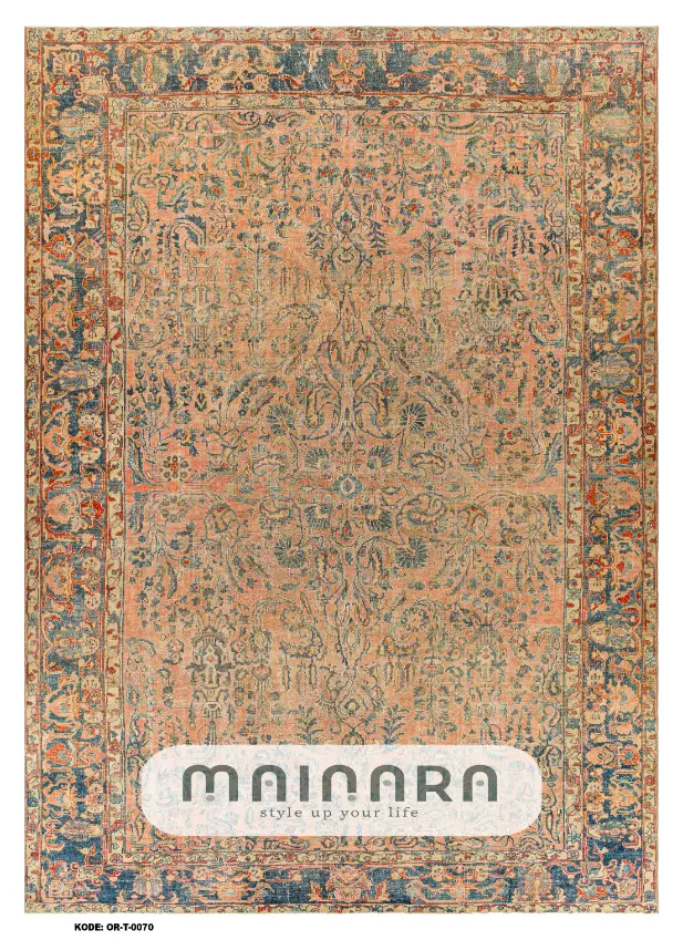 Karpet Tradisional (OR-T-0070) - Orange