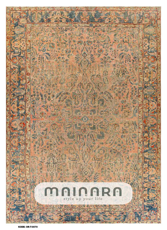 Karpet Tradisional (OR-T-0070) - Orange