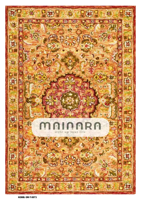 Karpet Tradisional (OR-T-0073) - Orange