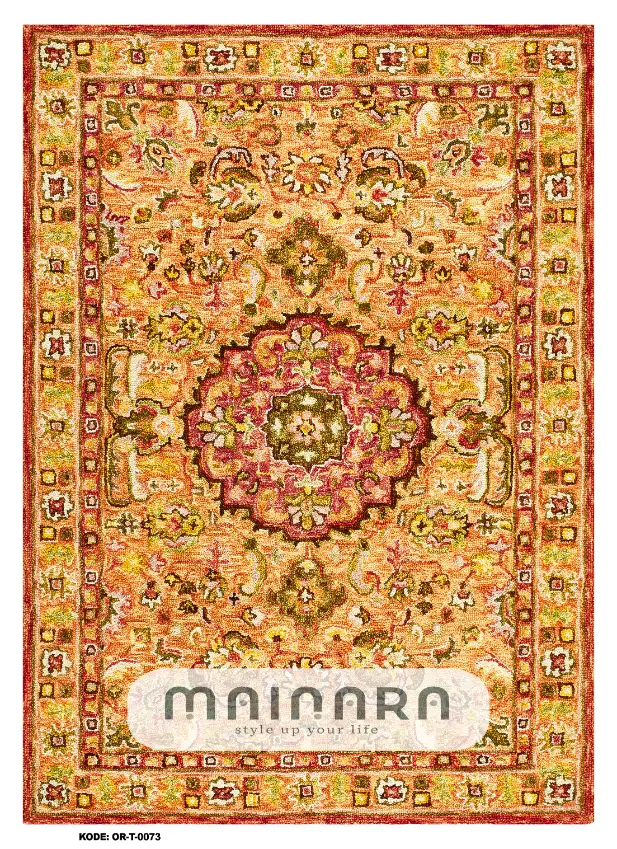Karpet Tradisional (OR-T-0073) - Orange
