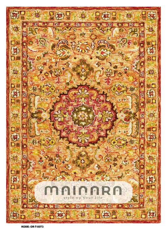 Karpet Tradisional (OR-T-0073) - Orange