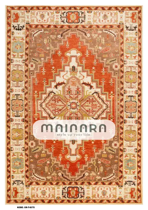 Karpet Tradisional (OR-T-0078) - Orange