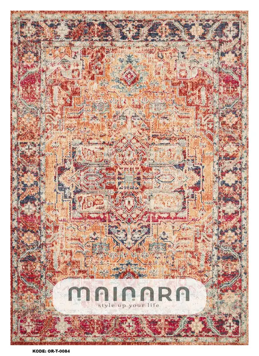 Karpet Tradisional (OR-T-0084) - Orange, Red