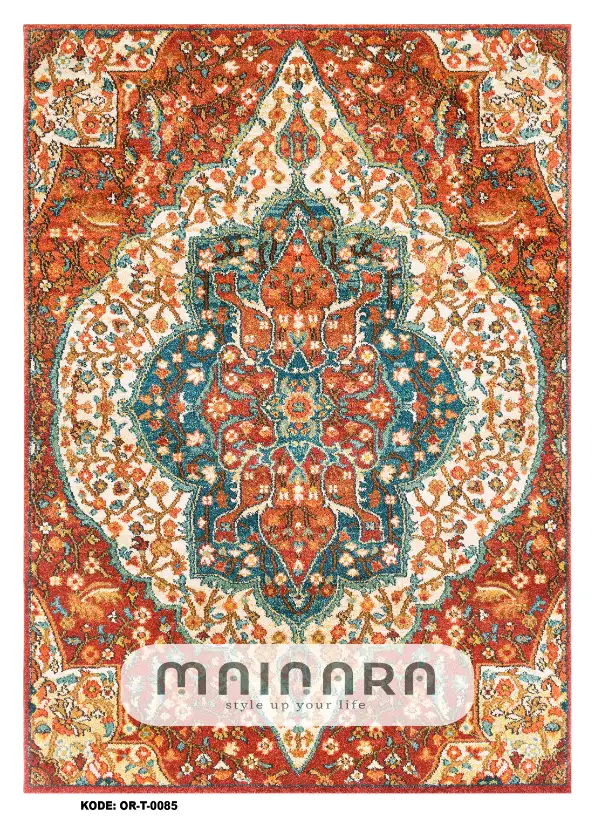 Karpet Tradisional (OR-T-0085) - Orange