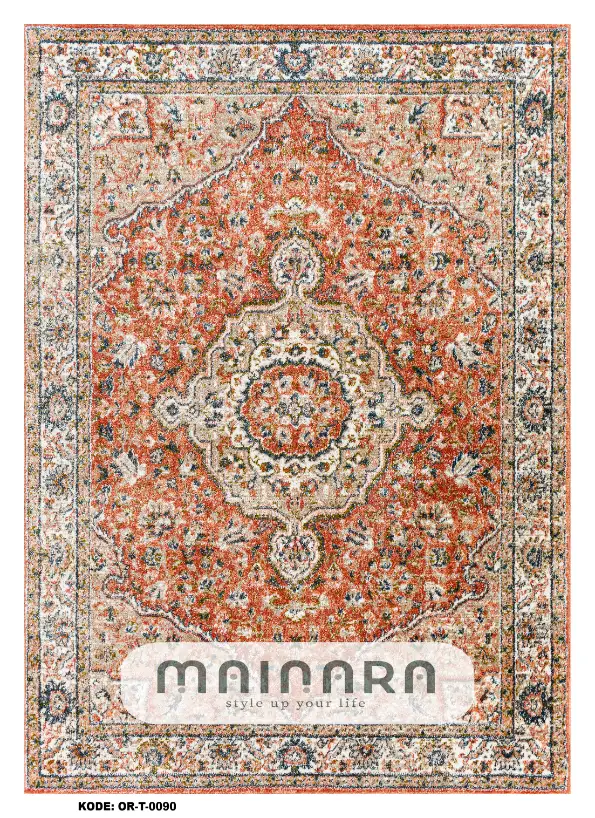 Karpet Tradisional (OR-T-0090) - Orange