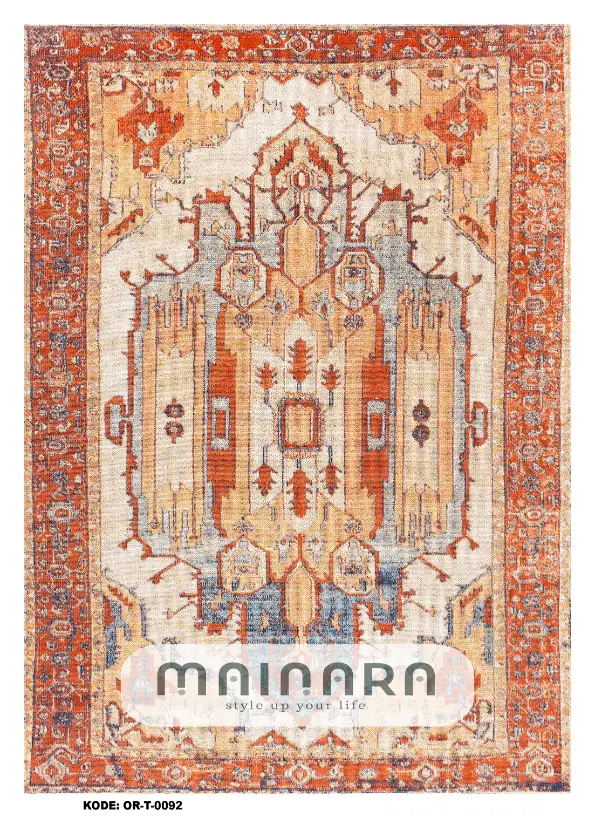 Karpet Tradisional (OR-T-0092) - Orange