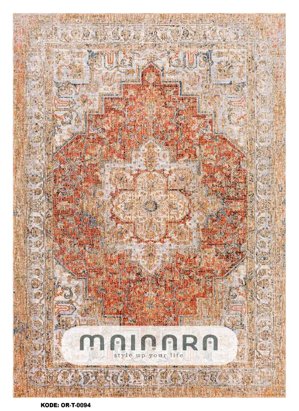 Karpet Tradisional (OR-T-0094) - Orange