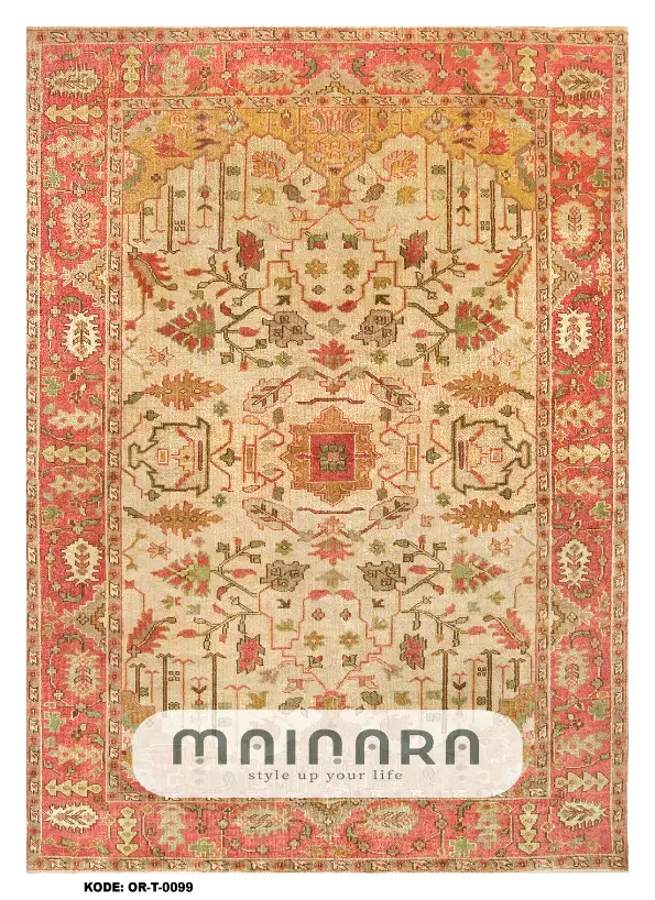 Karpet Tradisional (OR-T-0099) - Orange