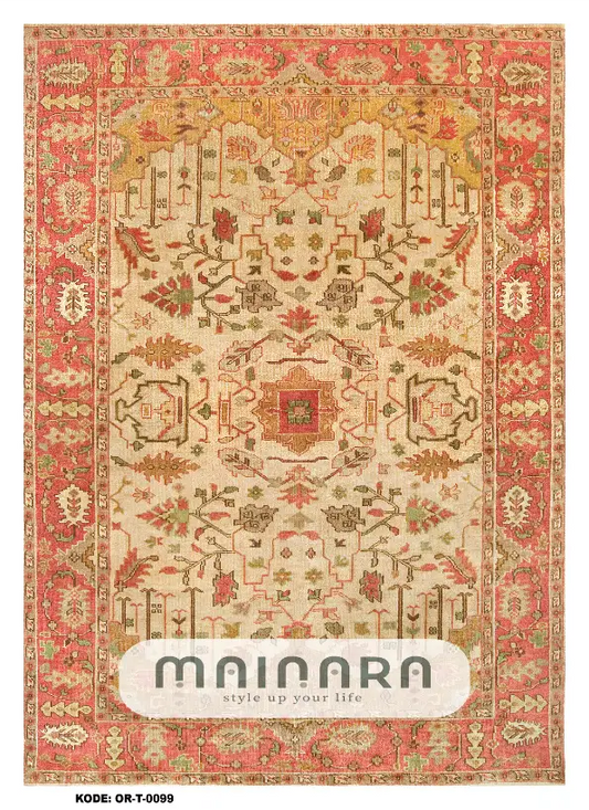 Karpet Tradisional (OR-T-0099) - Orange