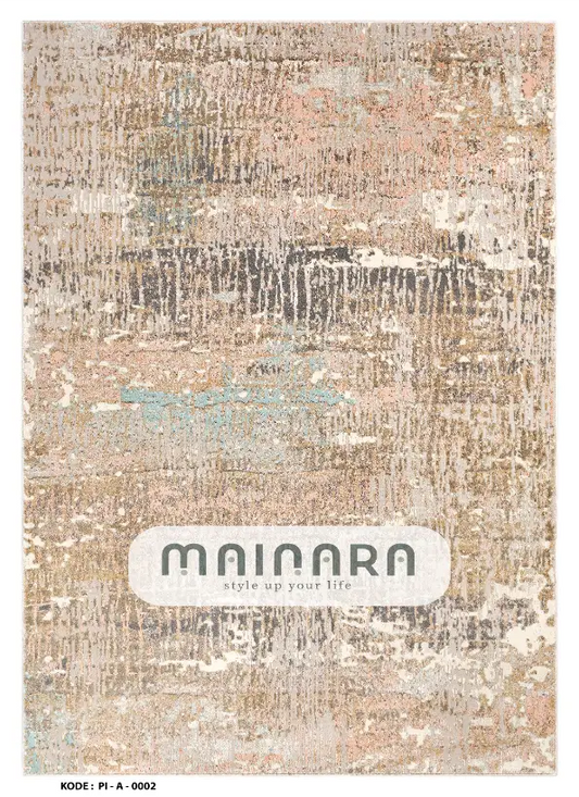 Karpet Abstrak (PI-A-0002) - Pink,Cream,Peach