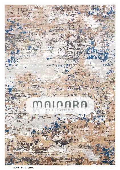 Karpet Abstrak (PI-A-0004) - PInk,Cream,Peach