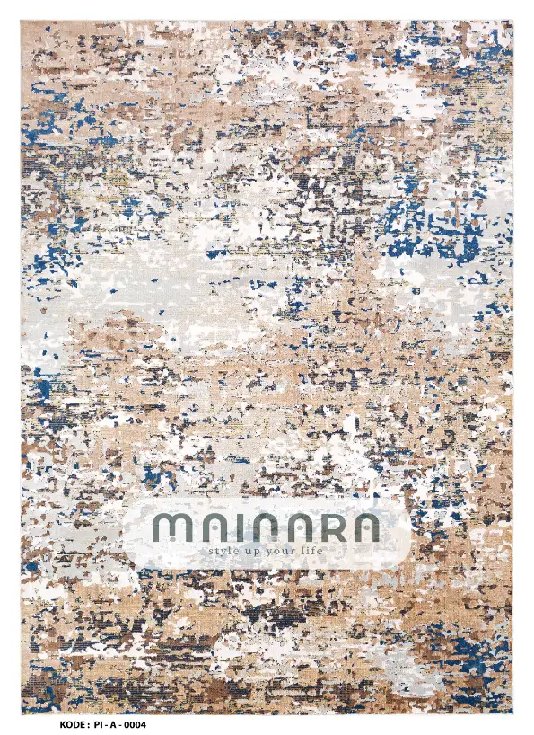 Karpet Abstrak (PI-A-0004) - PInk,Cream,Peach