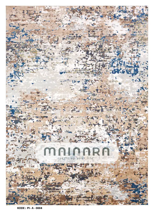 Karpet Abstrak (PI-A-0004) - PInk,Cream,Peach